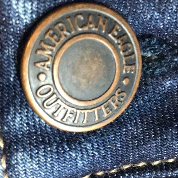 sac319 🦅American Eagle Super Stretch Low Rise Skinny Size 4 w/ 28.5" Inseam - Picture 5 of 10